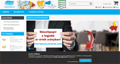 Desktop Screenshot of fenymasolopapir.com